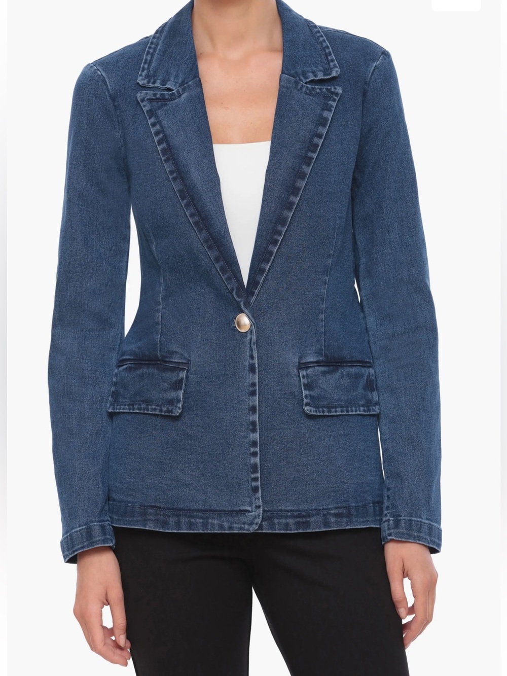 NWT Bagatelle Blue Denim Blazer Jacket- Medium